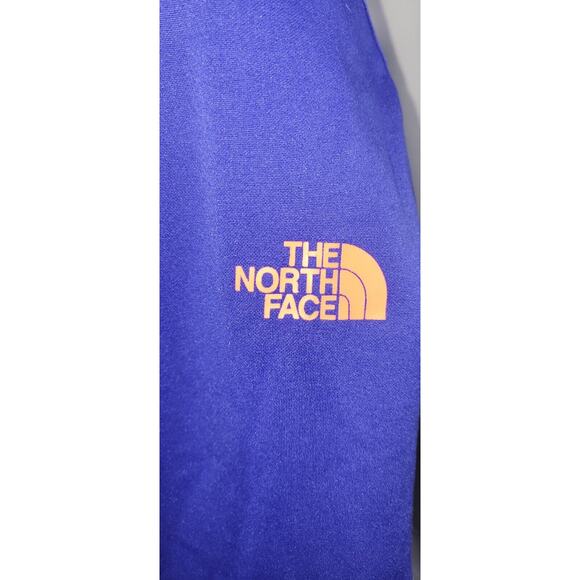 The North Face Womens Small Blue Orange Eat My Dust Pocket Hooded Sweatshirt - Picture 7 of 13